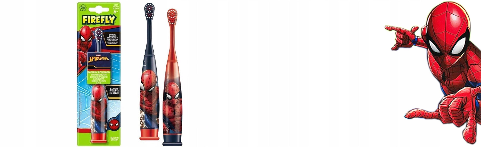 Spider Man Electric Sonic Toothbrush for Children Packaging status original