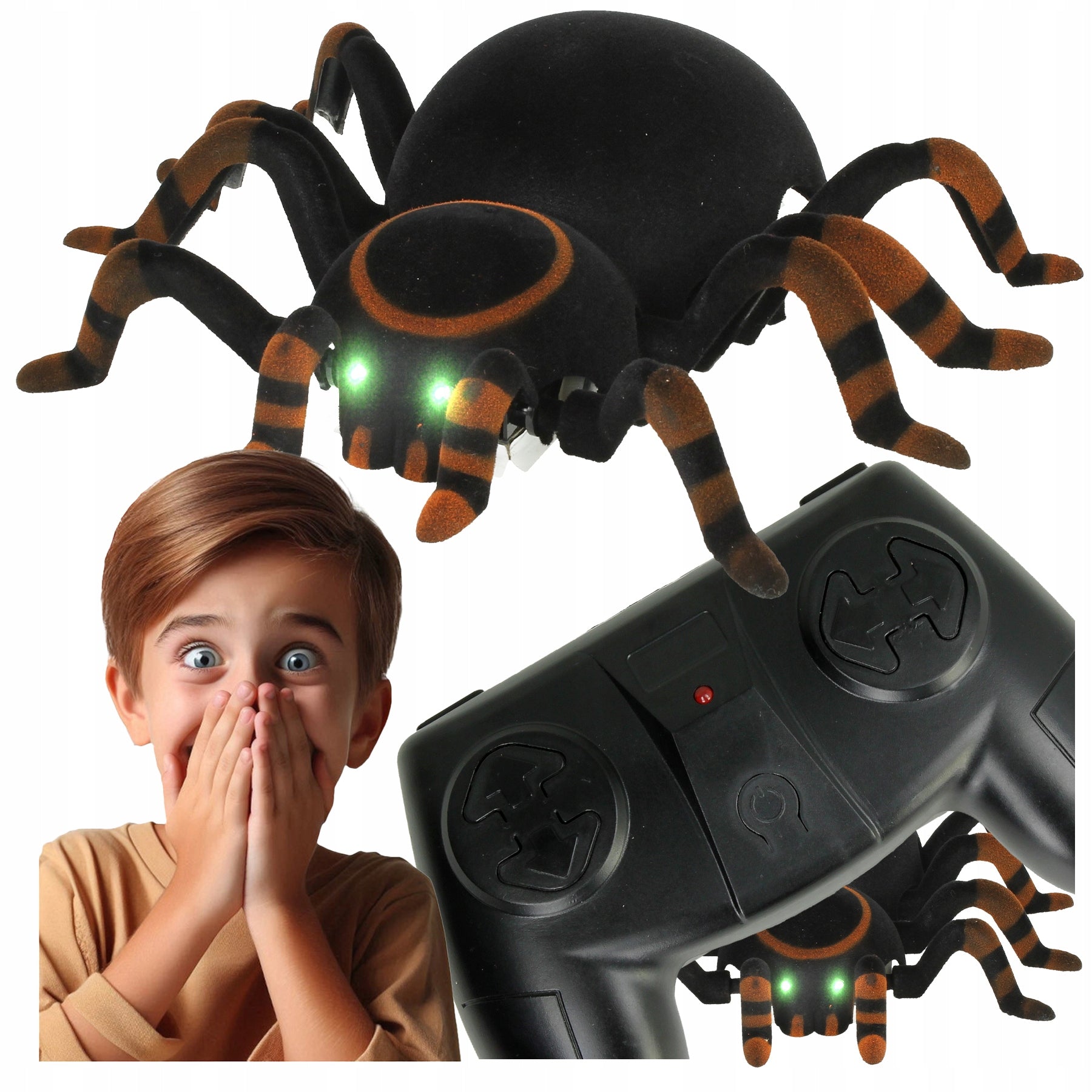 Spider Tarantula Remote Controlled RC LED Remote Control, Gift for Boy Brand Stator