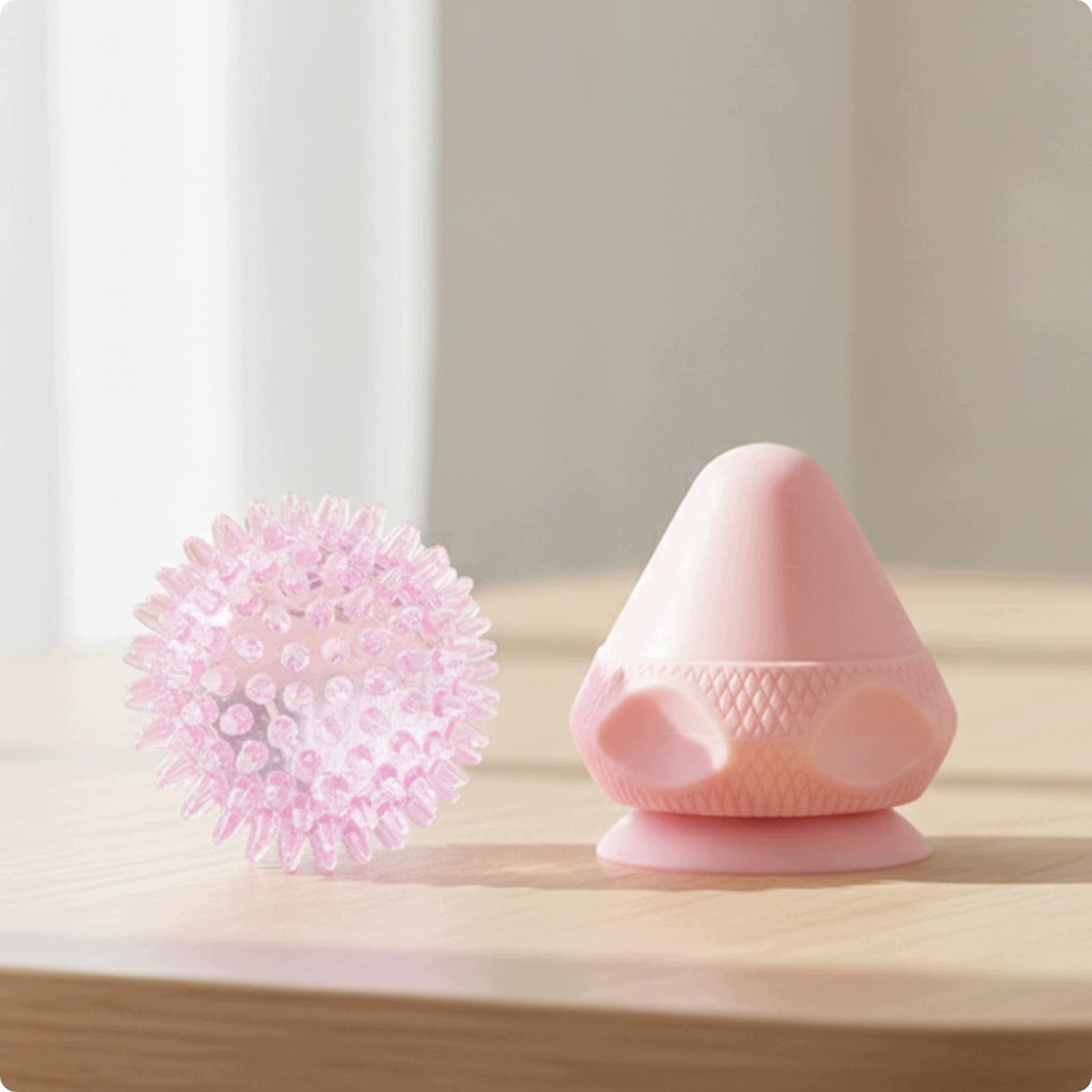 Spiky Massage Ball Pair TPR Material Trigger Point Tool for Fascia Muscle