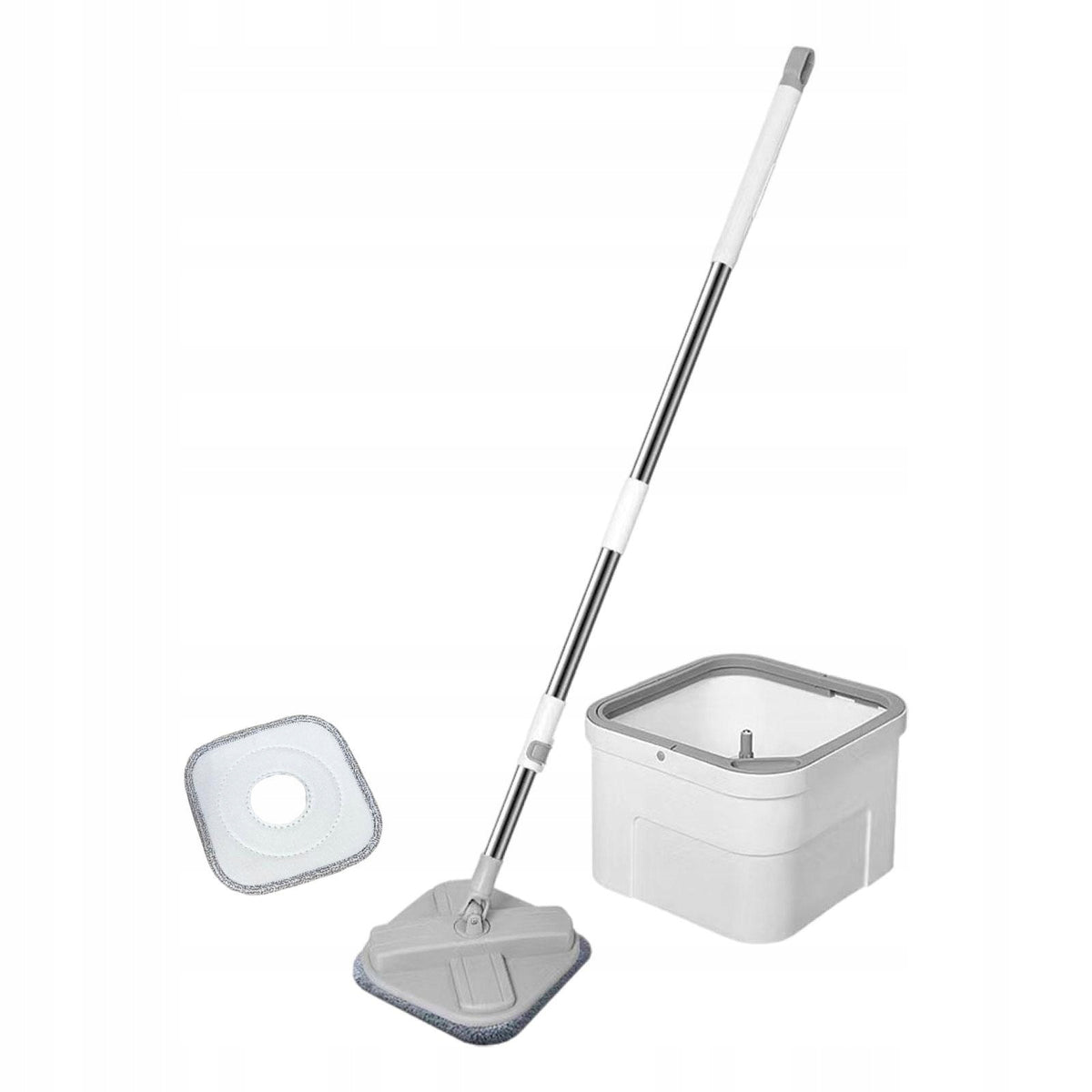 Spin Mop and Bucket Set No Hand Wash Telescopic Mop Handle 360 Degree Brand no brand