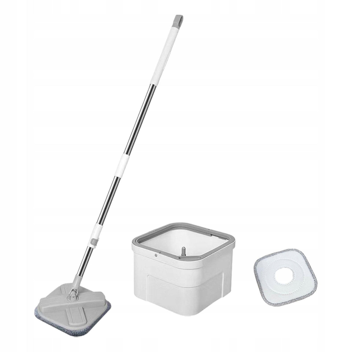 Spin Mop and Bucket Set No Hand Wash Telescopic Mop Handle 360 Degree Packaging status original