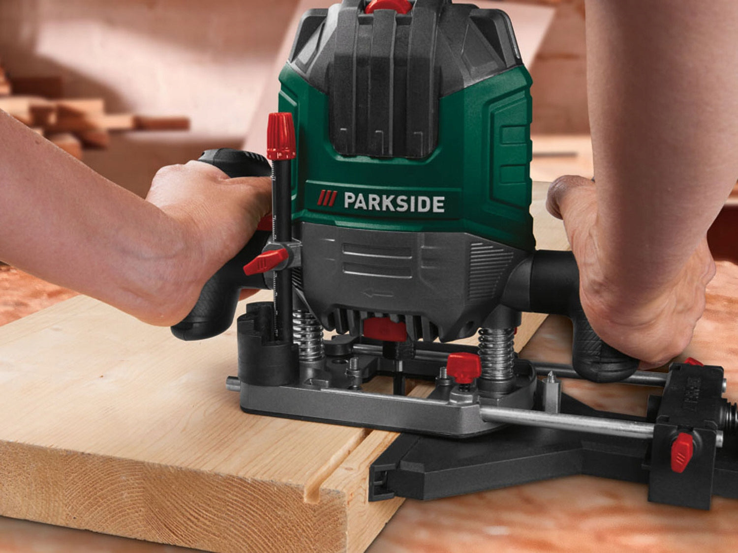Spindle milling machine Parkside 1200 W + UNIVERSAL CUTTERS large set Packaging status original