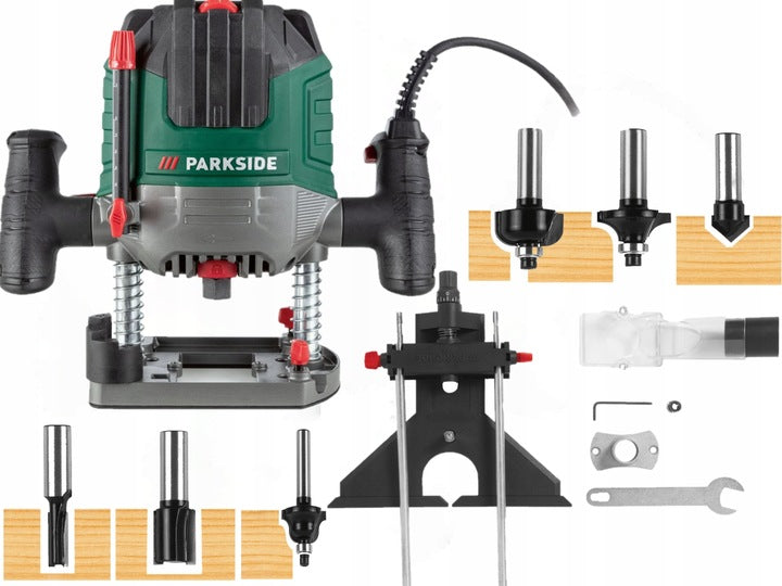 Spindle milling machine Parkside 1200 W + UNIVERSAL CUTTERS large set