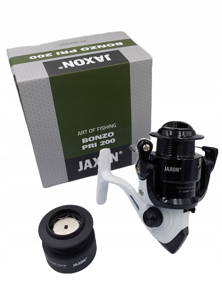 Spinning 2,40 Jaxon Set Reel Bonzo Rippers Head Leaders Fishing Line Brand Jaxon