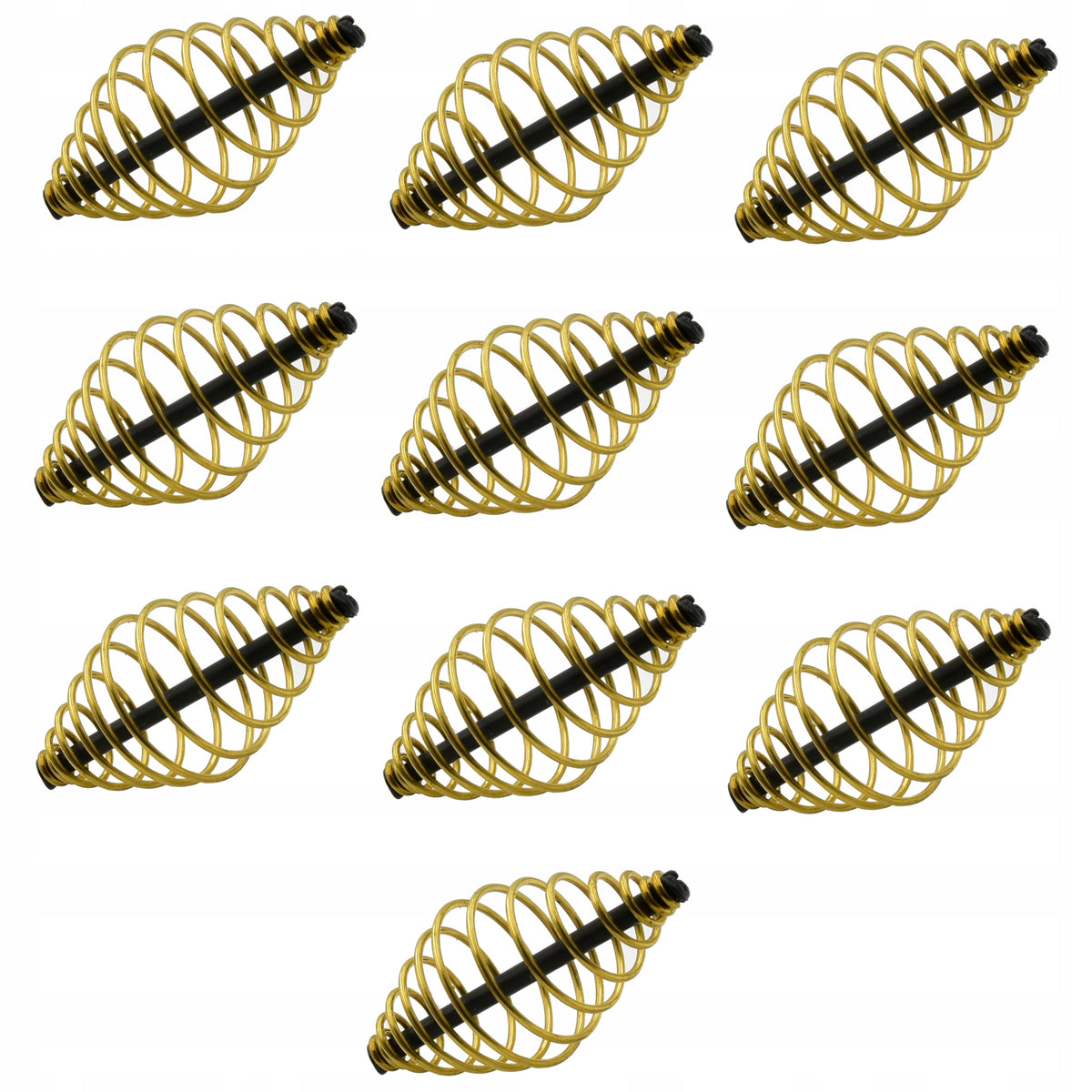 Spiral bait springs 10 pcs set for ground method carp bream