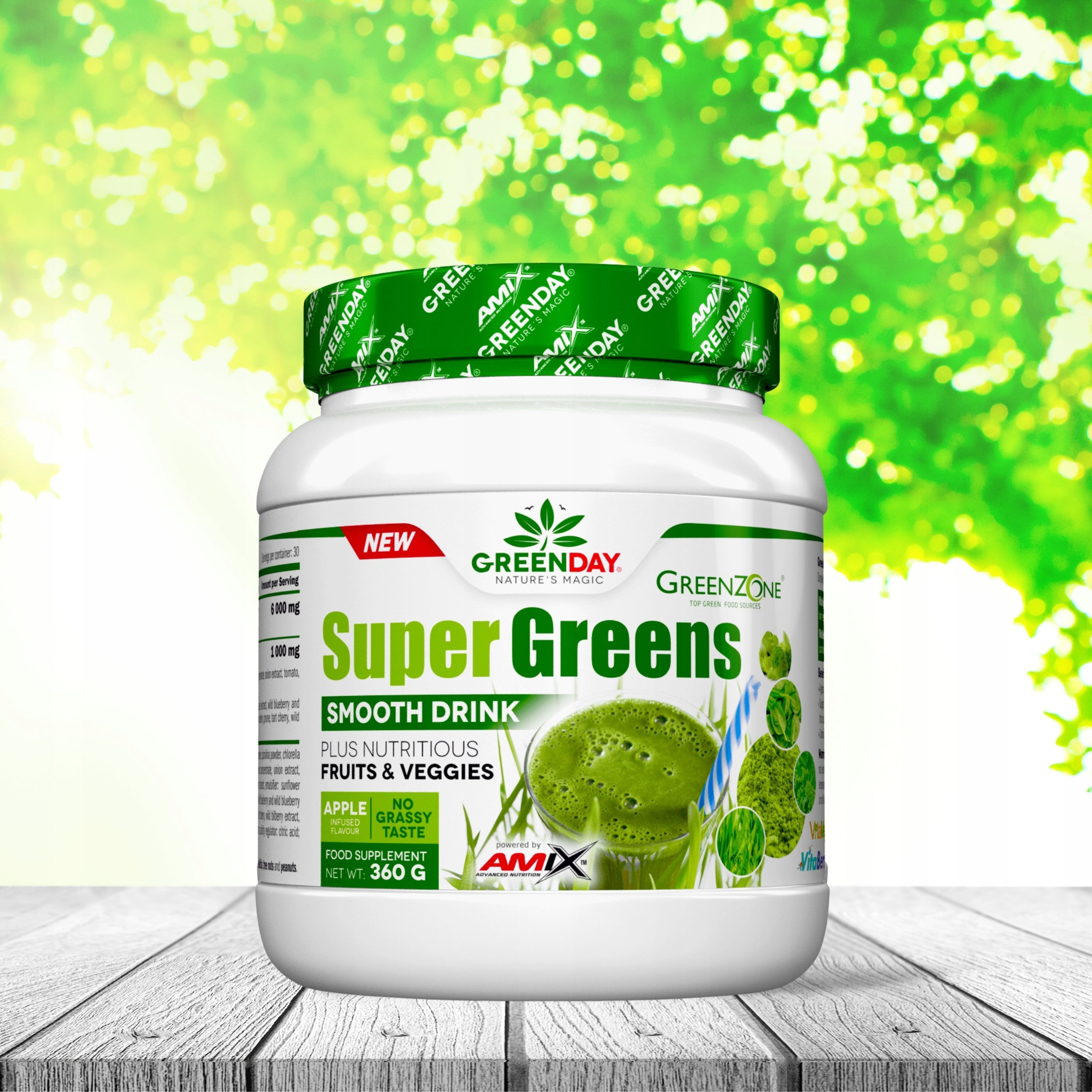 Spirulina Chlorella Young Barley Natural Vitamin Powder for 30 Days Packaging status original