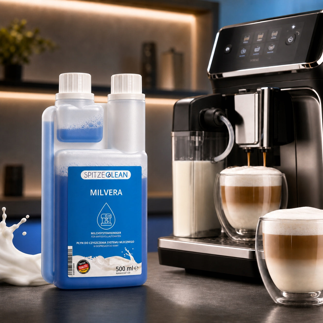 Spitze MILVERA 500 ml milk system cleaner coffee maker Manufacturer code SPITZE MILVERA 500 płyn do systemu mleka