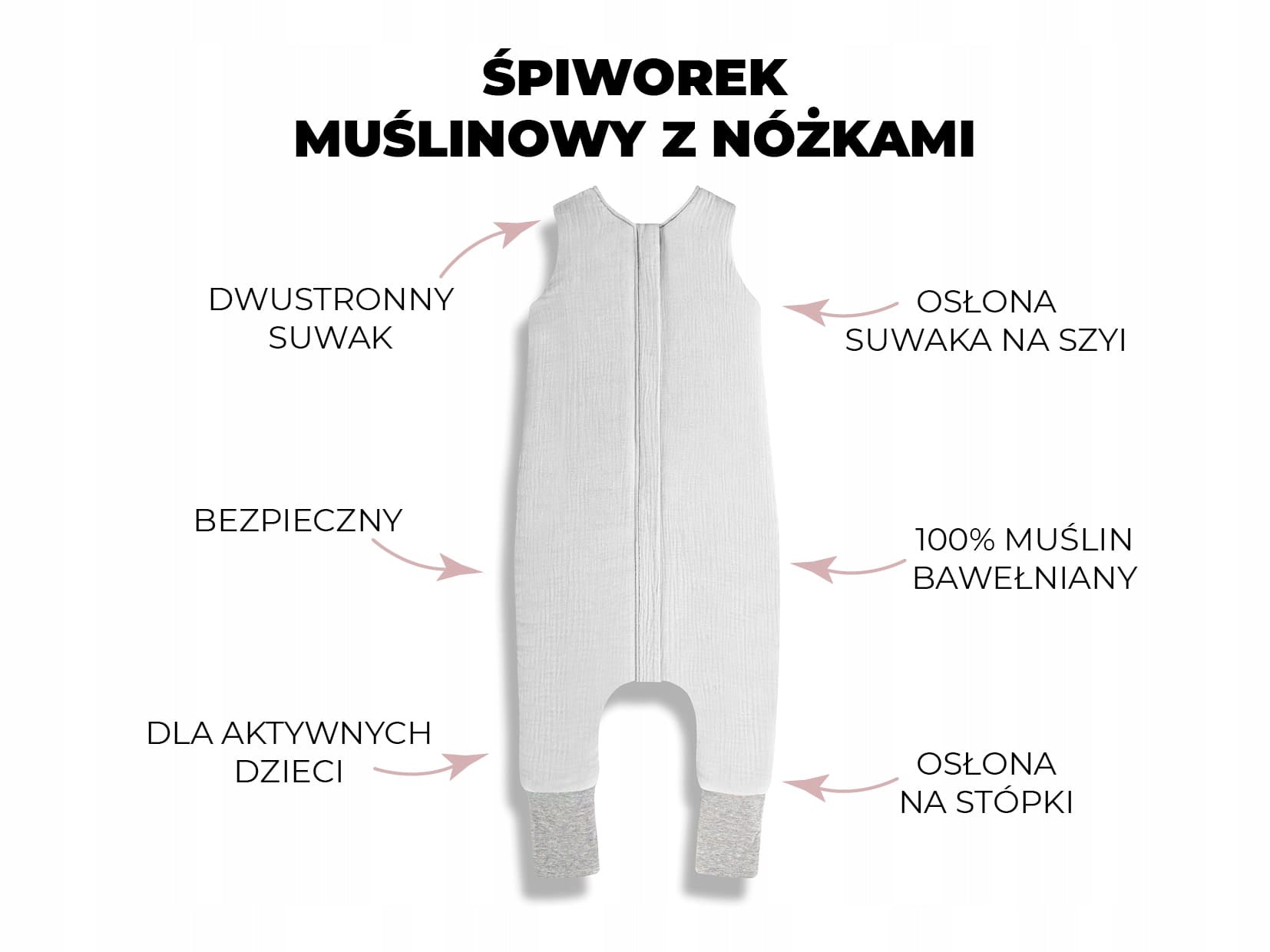 Musselin-Schlafsack mit Beinen Petrol 3-4 Jahre 