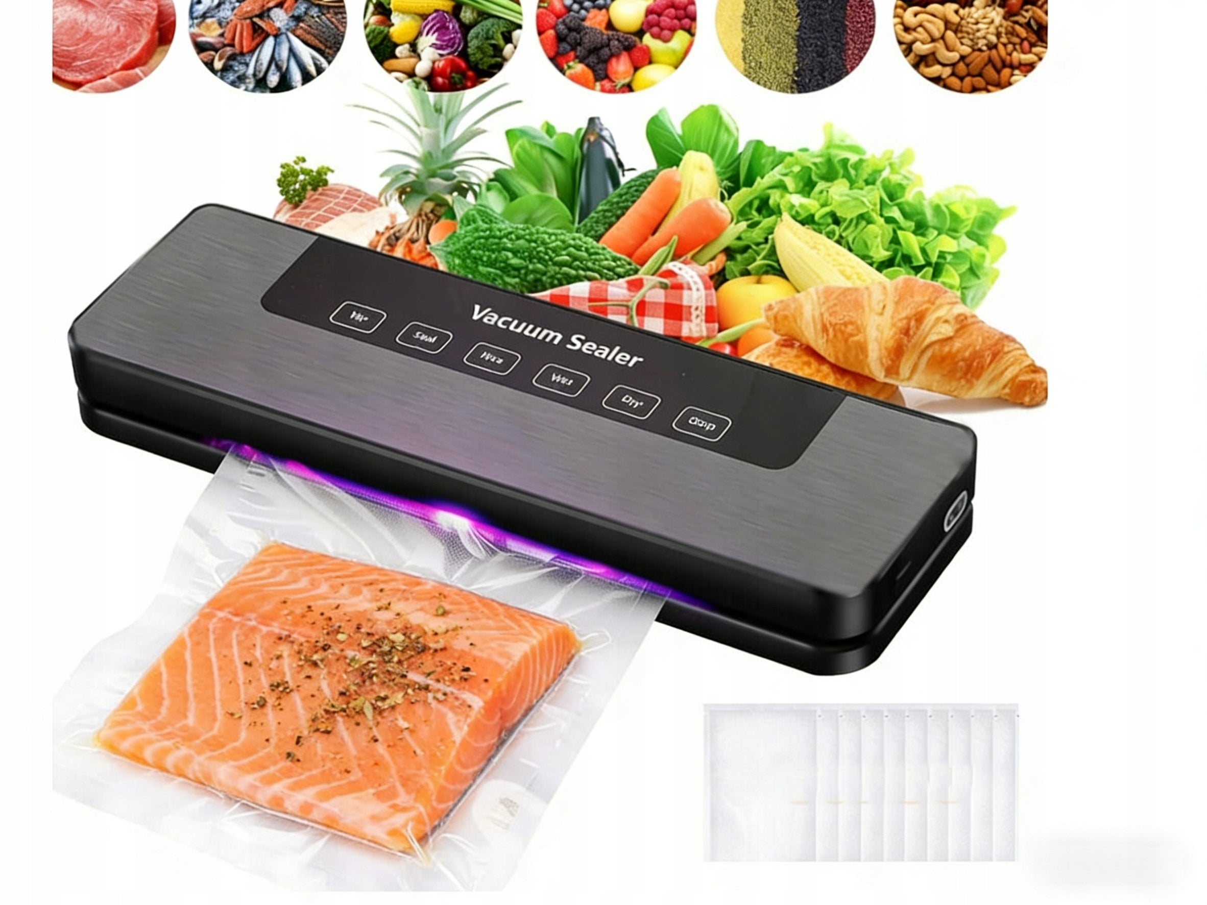Split type vacuum sealer – packaging machine with extraction and bags