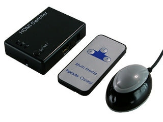 Splitter 3 x HDMI to HDMI Splitter Remote Control