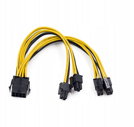 Splitter Adapter Extension Cable CPU/EPS 8PIN to 2x8(4+4)PIN CPU Manufacturer code MAT-KOM ROZDZIELACZ CPU