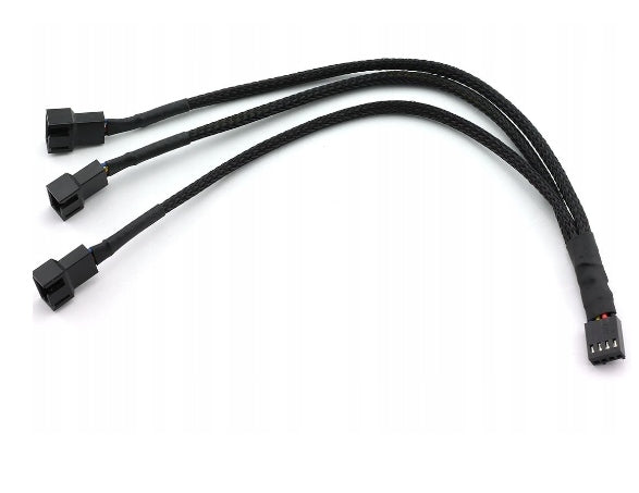 Splitter Extension Cable for PWM Fans 4PIN to 3x 3/4 PIN