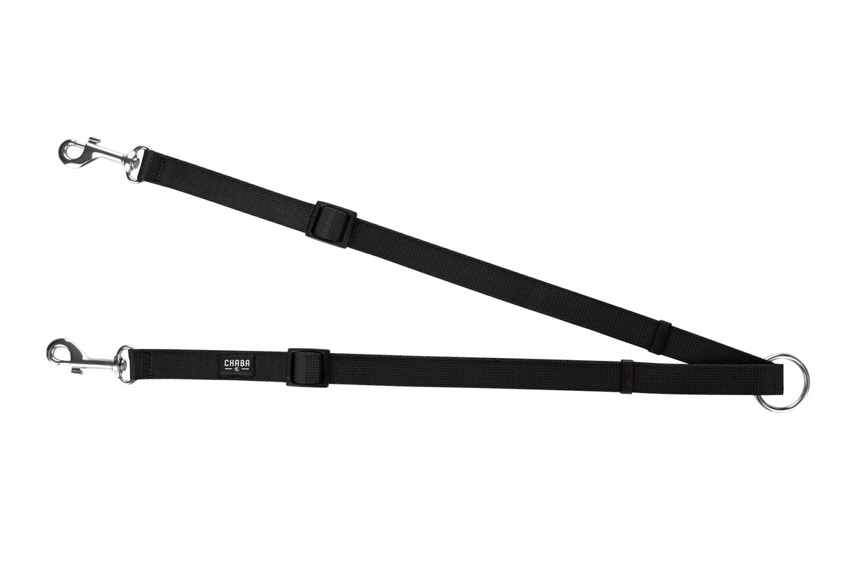 Splitter Lanyard Double for 2 Dogs Adjustable Coupler 32-55CM/1CM