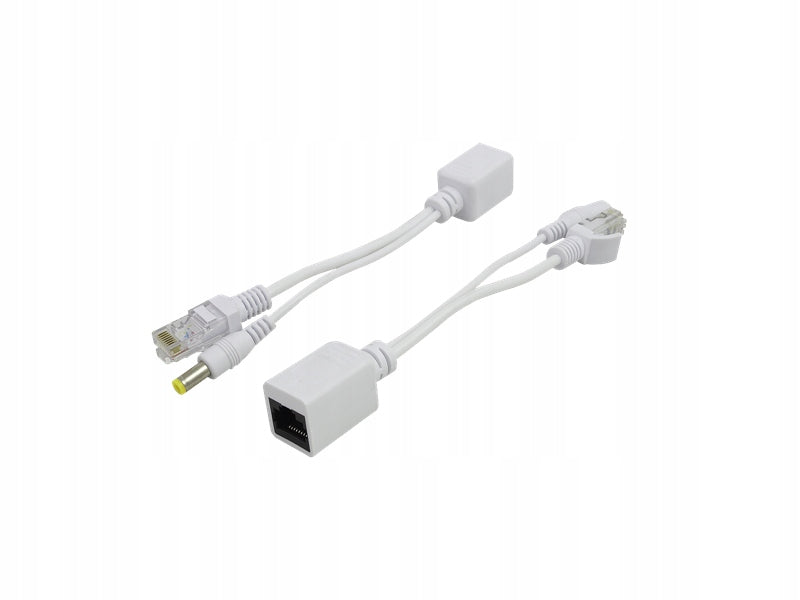 Splitter + PoE injector passive 12V DC white