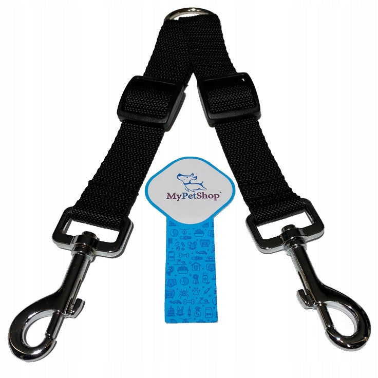 Splitter for two dogs. Adjustable Brand MyPetShop