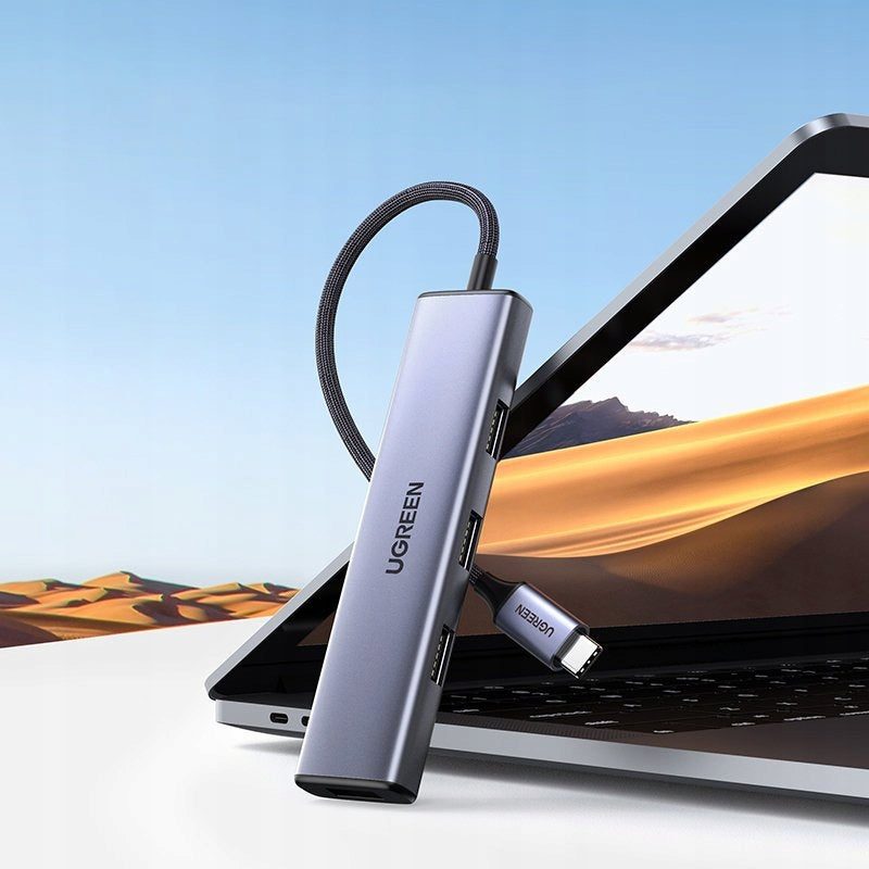 Splitter splitter HUB USB-C to 4x USB 3.2 silver Manufacturer code 535438070