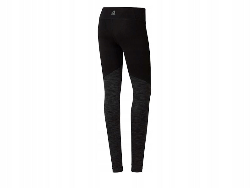 Sportleggings für Damen Reebok Te Marble Cb D95531, schwarz 