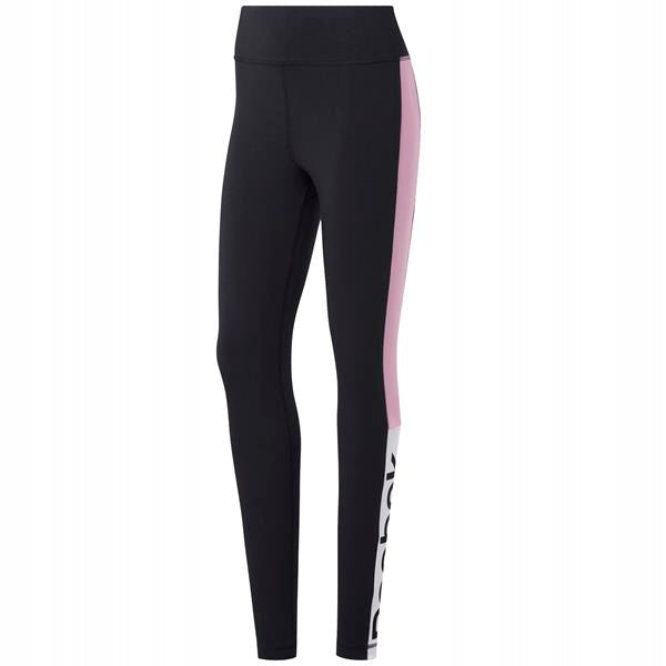 Sportleggings für Damen Reebok Te Linear Logo Legg FK6694, schwarz 