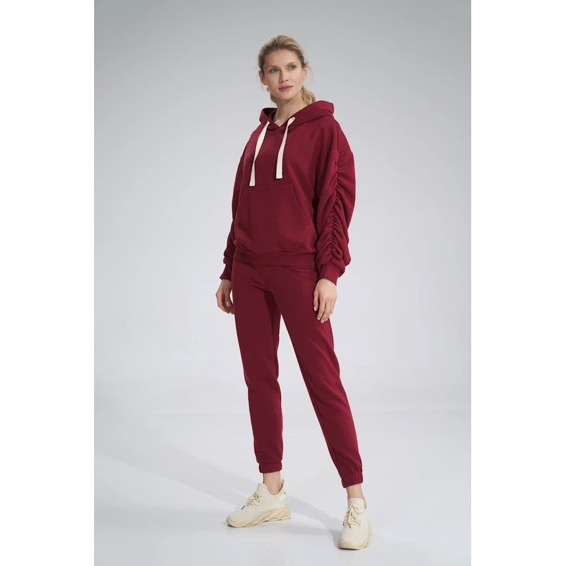 Hose für Damen Figl M779, rot 