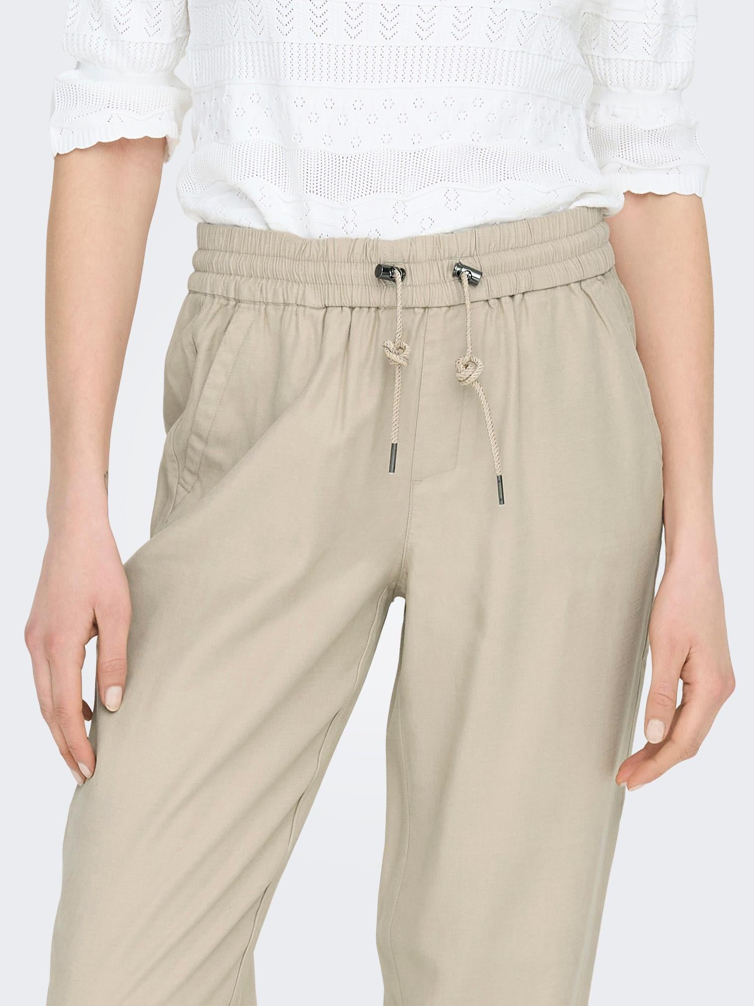Nur Hosen für Damen, Beige 