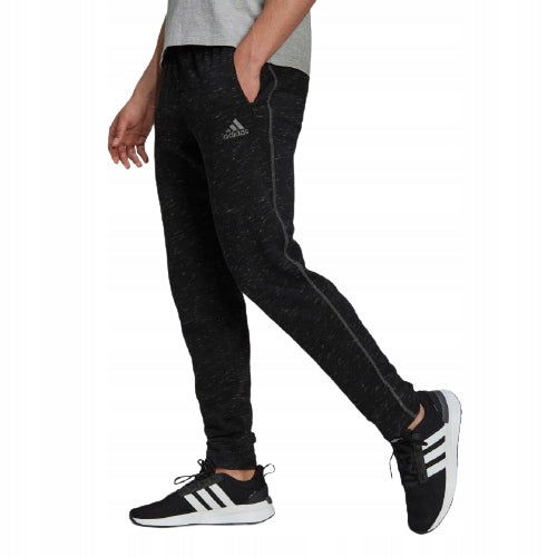 Sporthose für Herren Adidas Essentials Melange, schwarz 