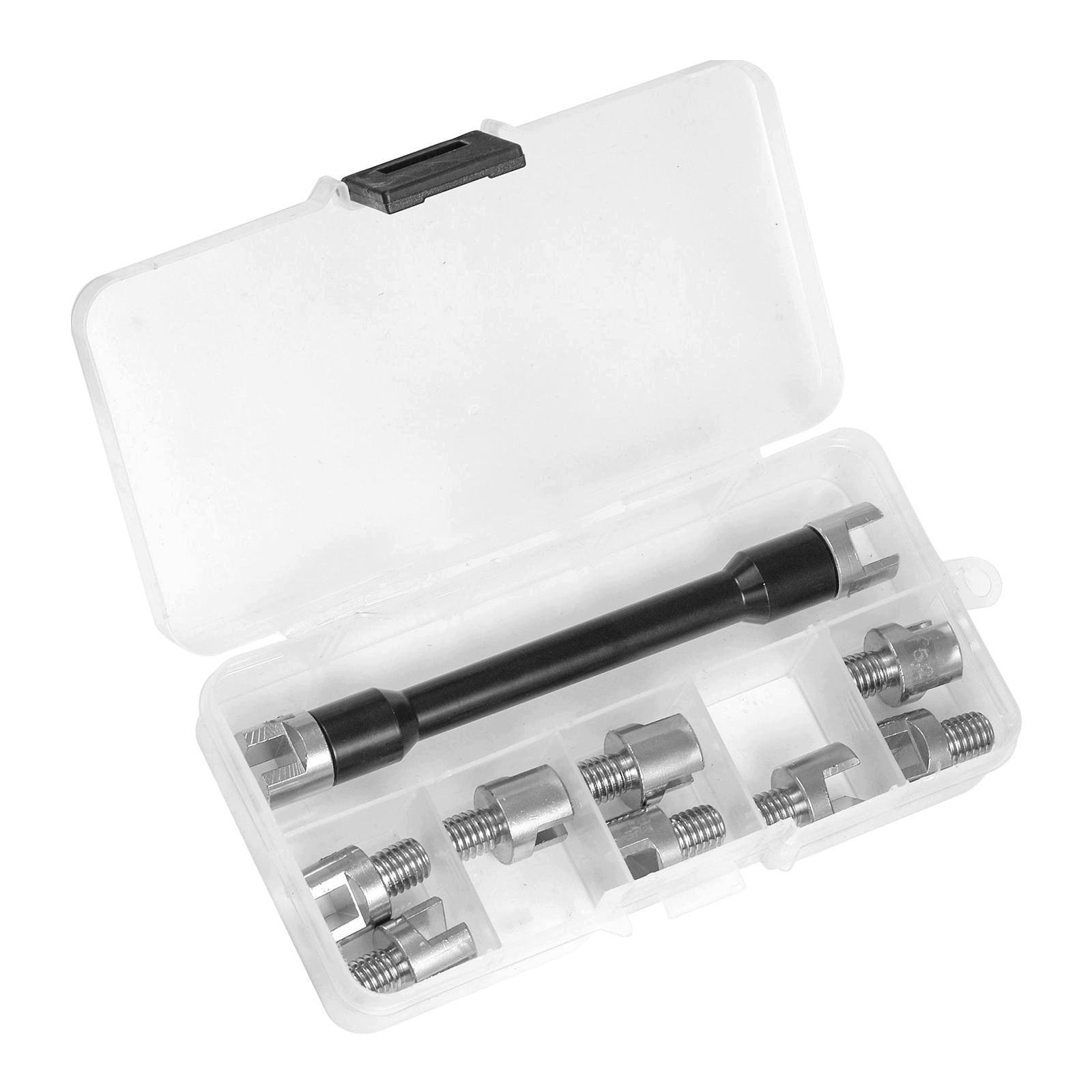 Spoke Wrench Spanner Set with Storage Case 5.0mm to 6.8mm Adjust Bicycle