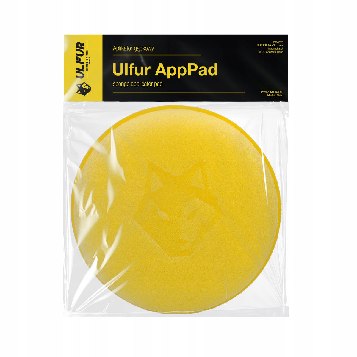 Sponge applicator for dressing waxes ULFUR AppPad 10cm soft Packaging status original