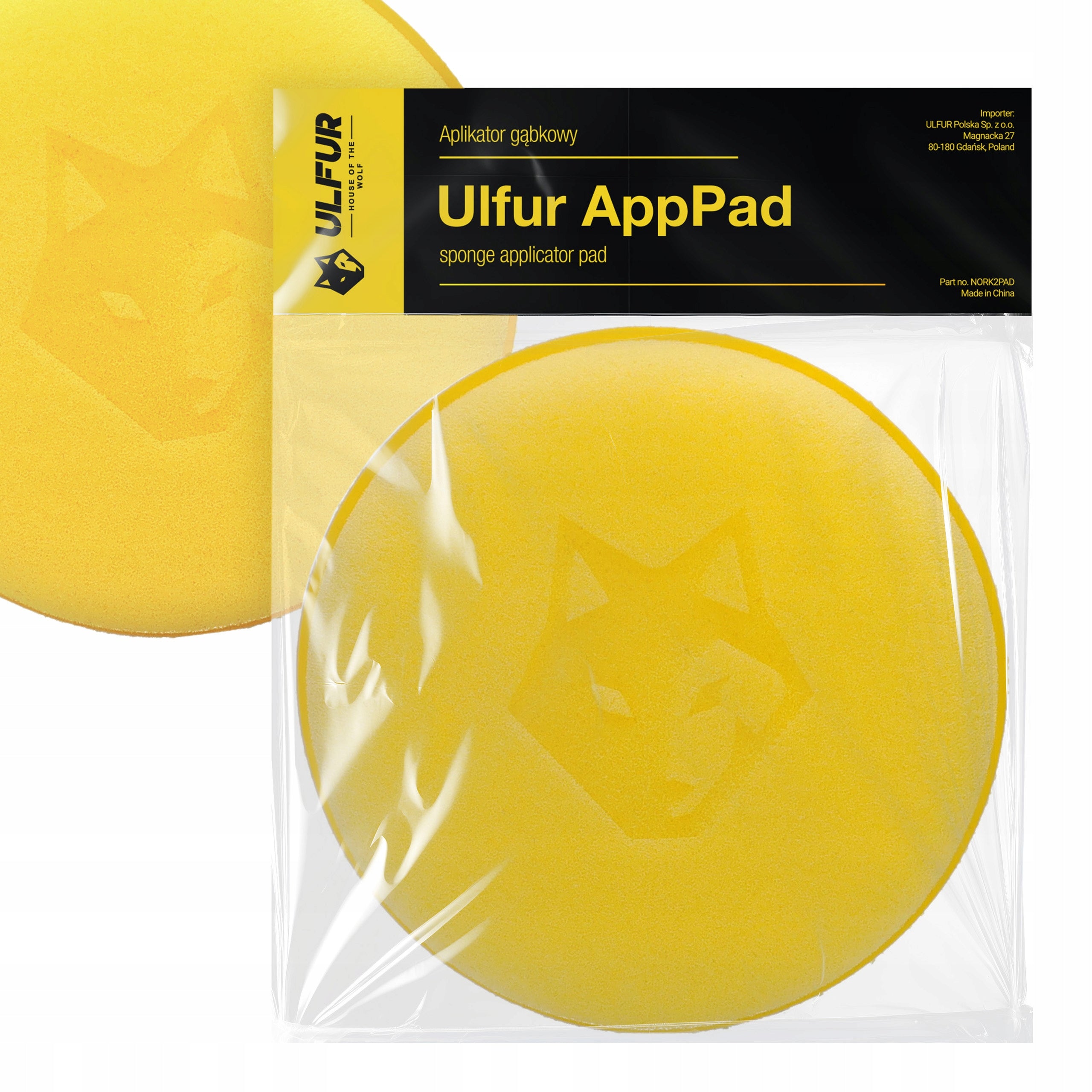 Sponge applicator for dressing waxes ULFUR AppPad 10cm soft