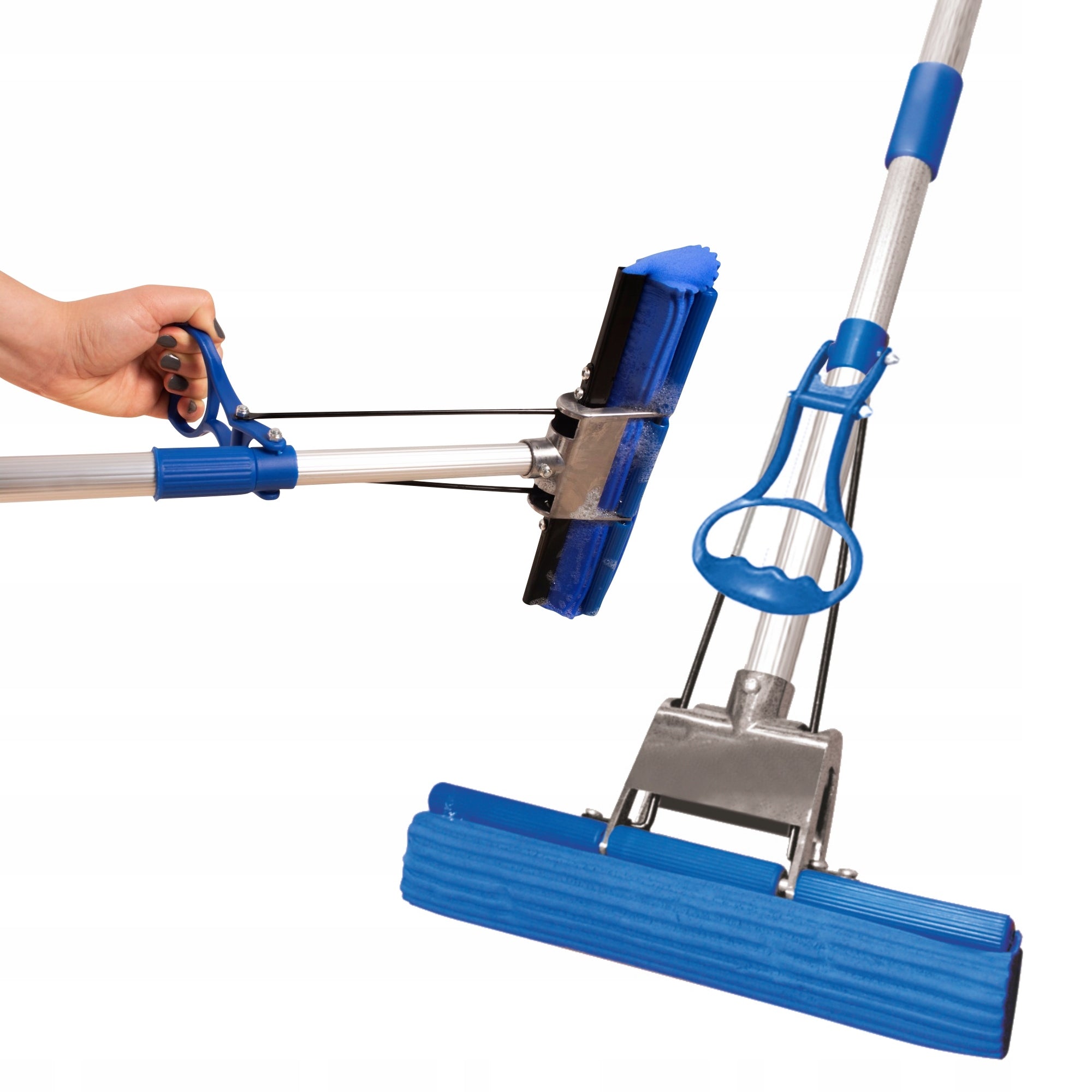 Sponge mop blue TOP 27cm for floors squeegee squeezed stick