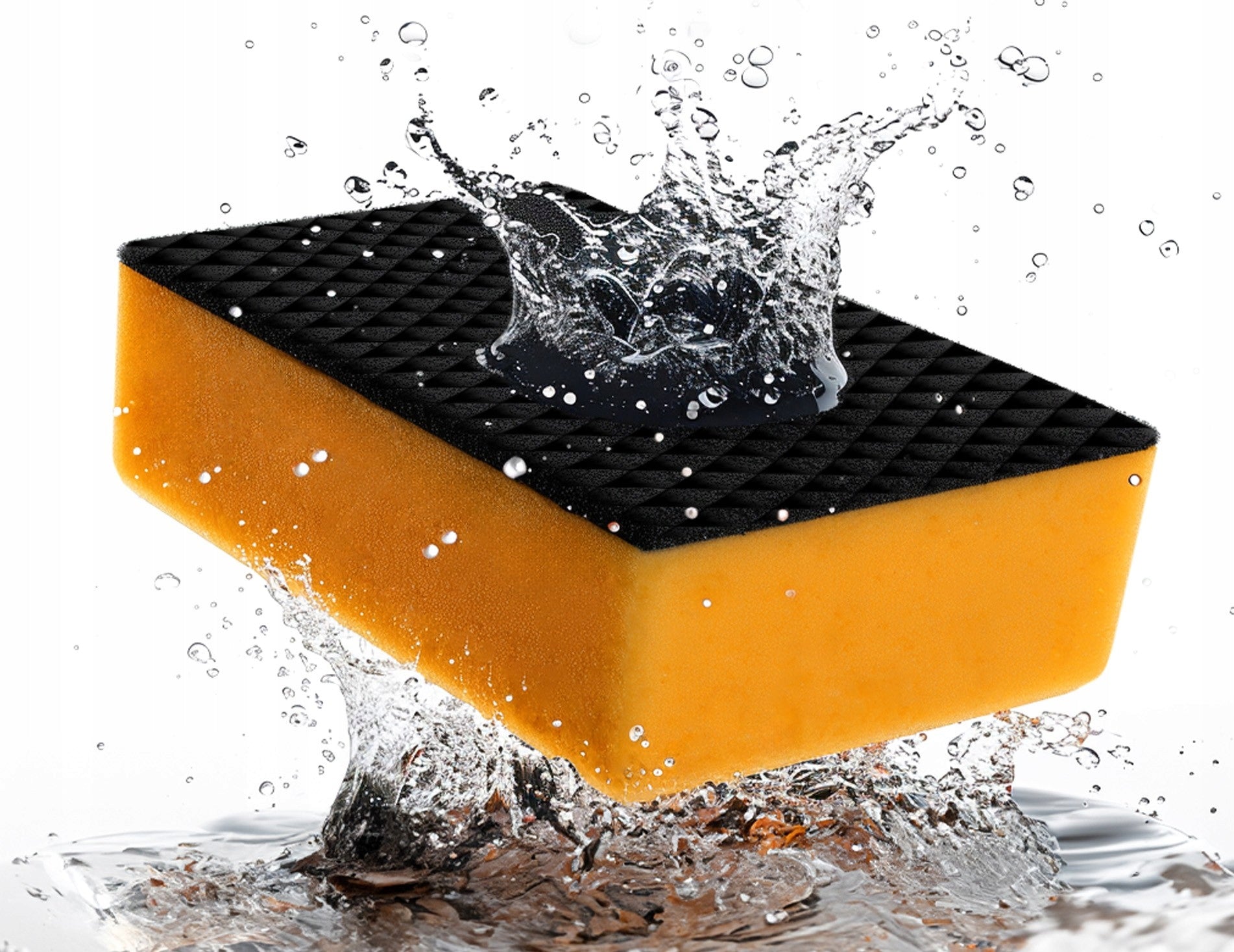 Sponge with Clay Polymer Cleaning Claying Lacquer Car Clay 8x6x3cm Packaging status original