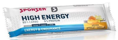 Sponser High Energy Bar 45g Apricot Vanilla