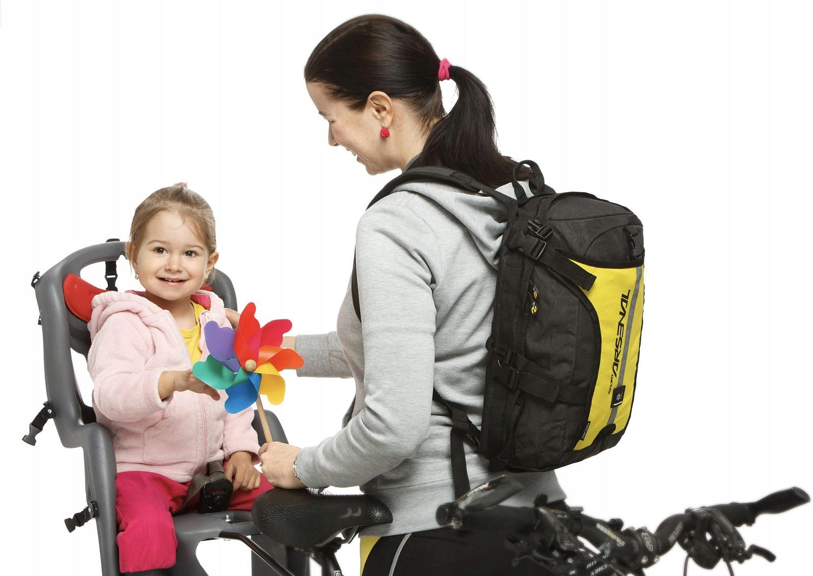 Sport Arsenal 800 backpack mounting for 2in1 car seat Color yellow