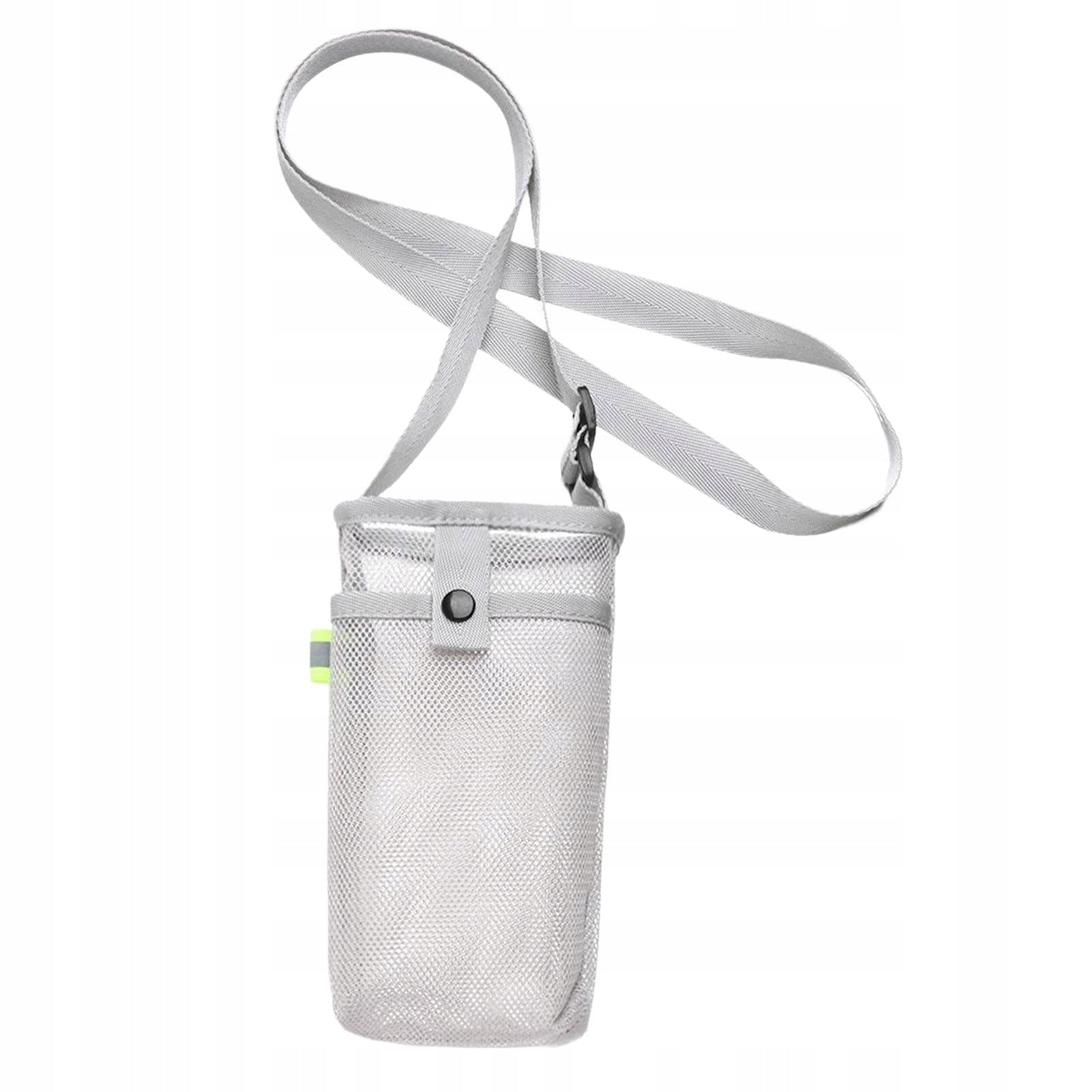 Sport Water Bottle Cover Pouch with Strap for Sports Travel Hiking Gray Color multicolor