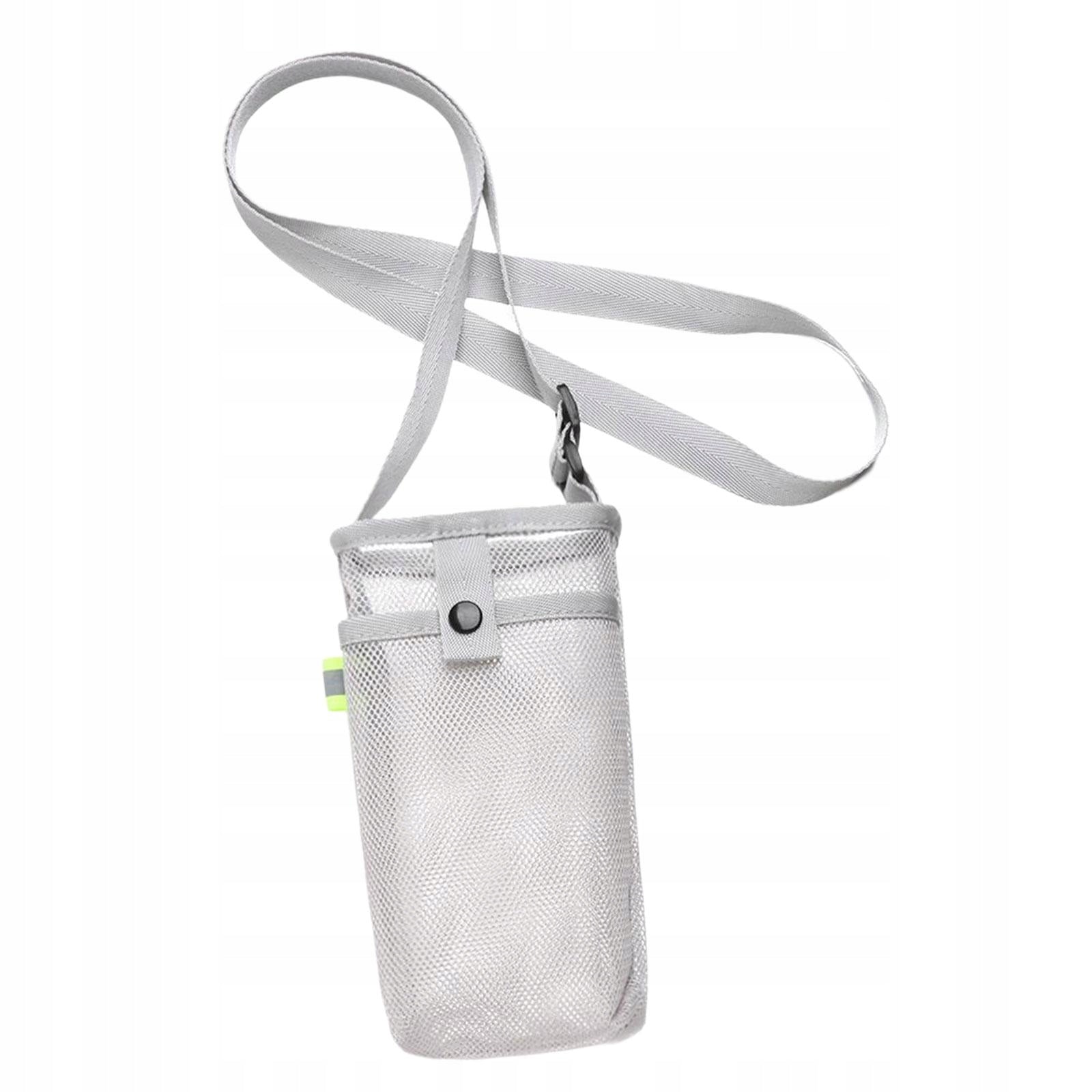 Sport Water Bottle Cover Pouch with Strap for Sports Travel Hiking Gray