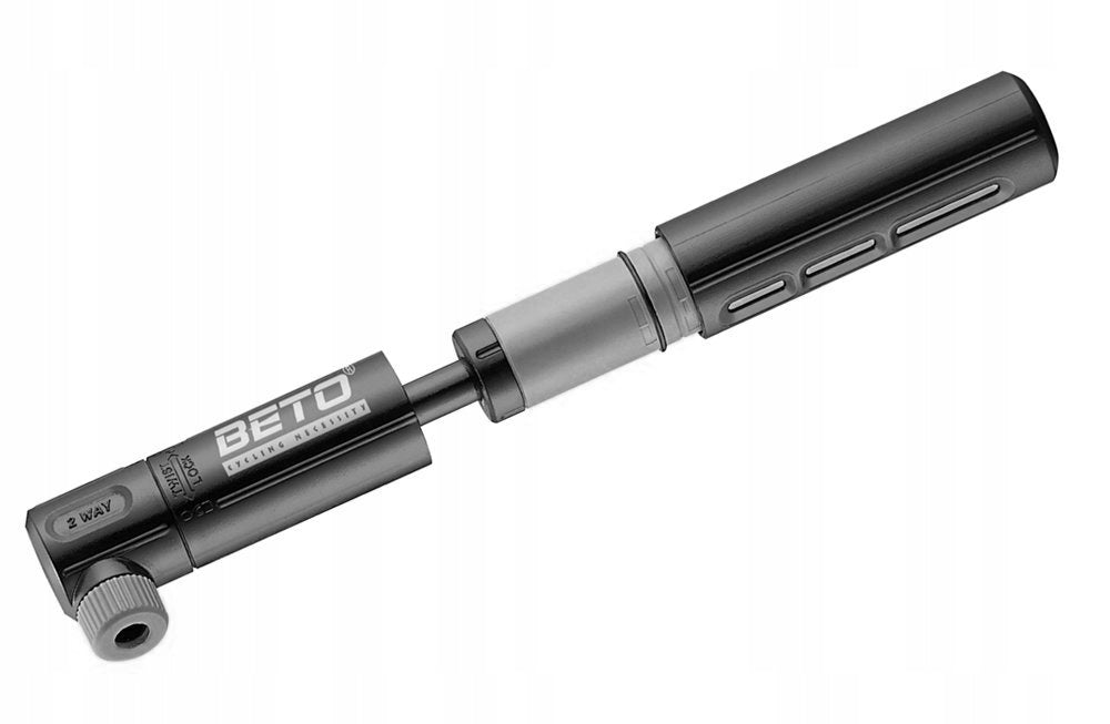 Sportown two-speed bicycle pump for bicycle + ball needle Color black
