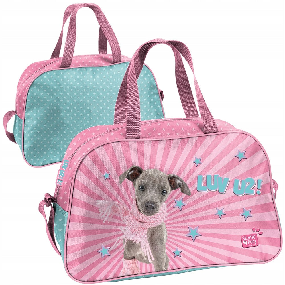Sports BAG Pink Dog | For Swimming Pool Travel School Training