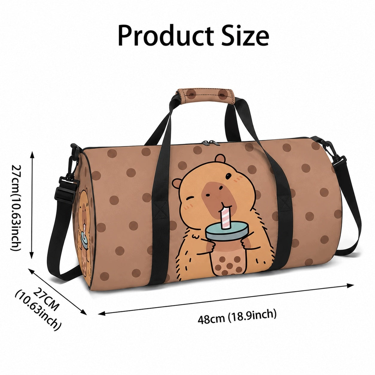 Sports Bag Travel Capybara 48 cm For Swimming Pool Gym Hand Luggage Brand Adar