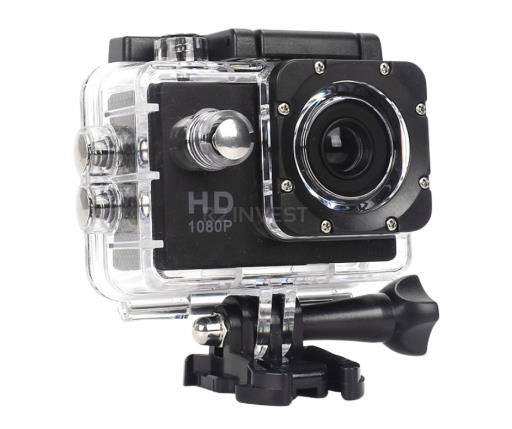 Sports Camera 1080p Black Waterproof Kit