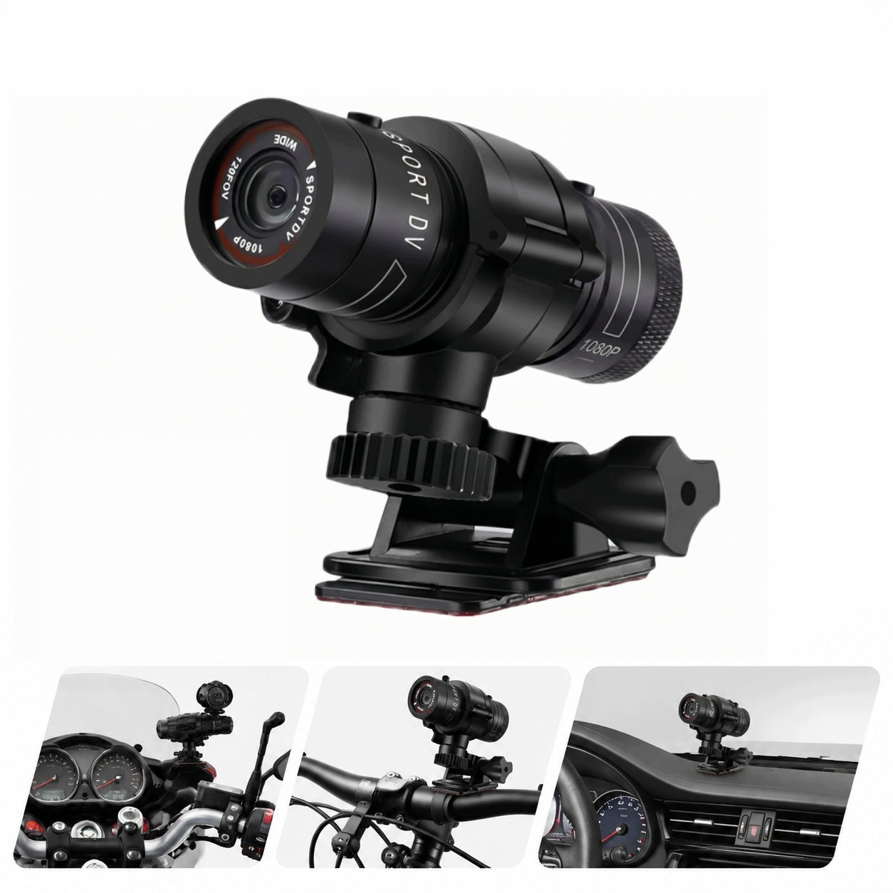 Sports Camera 120° Wide Angle Waterproof 1080p 2.5h