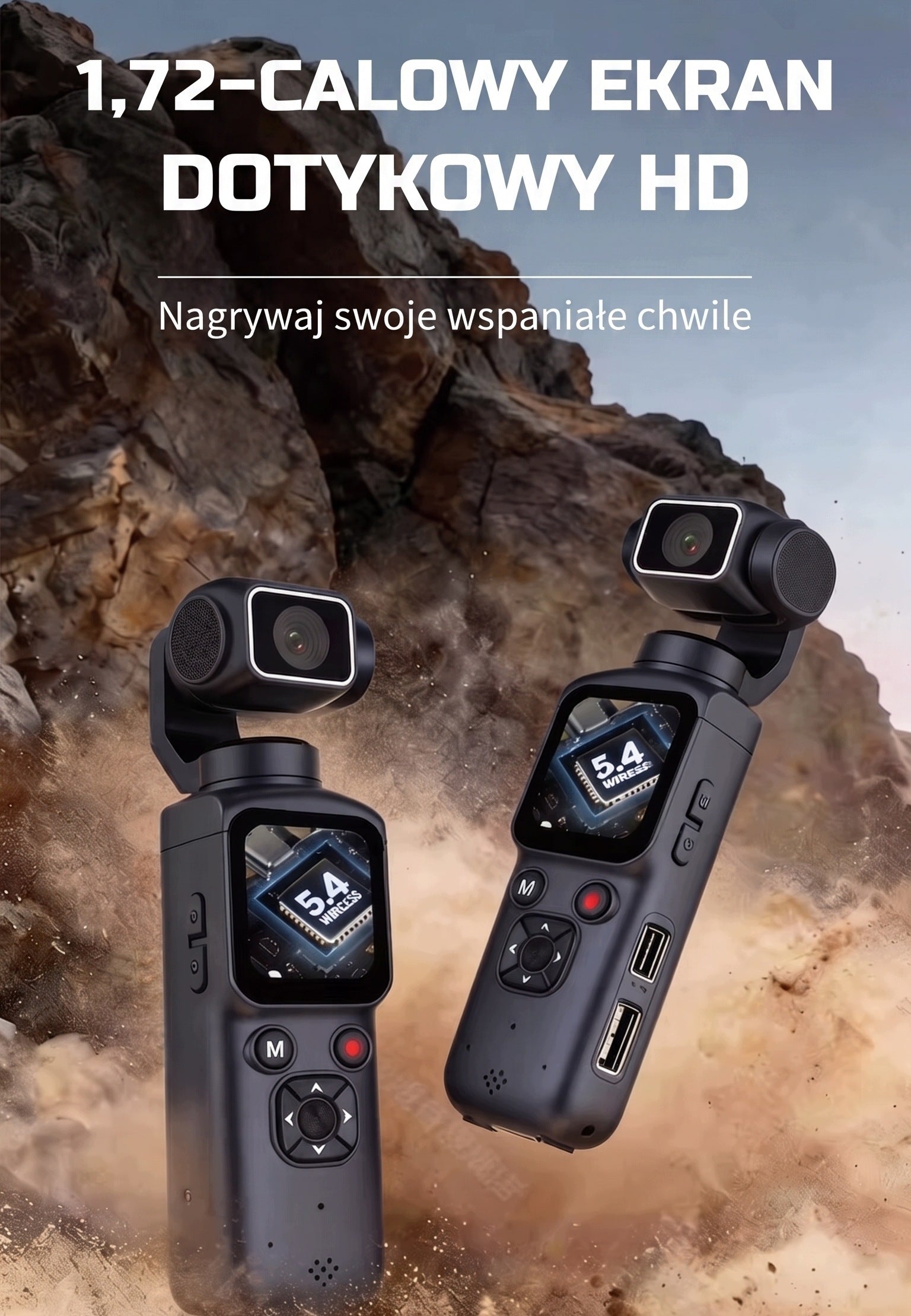 Sports Camera 330° 4K 16 Zoom Face Tracking WIFI Image Stabilization Packaging status original
