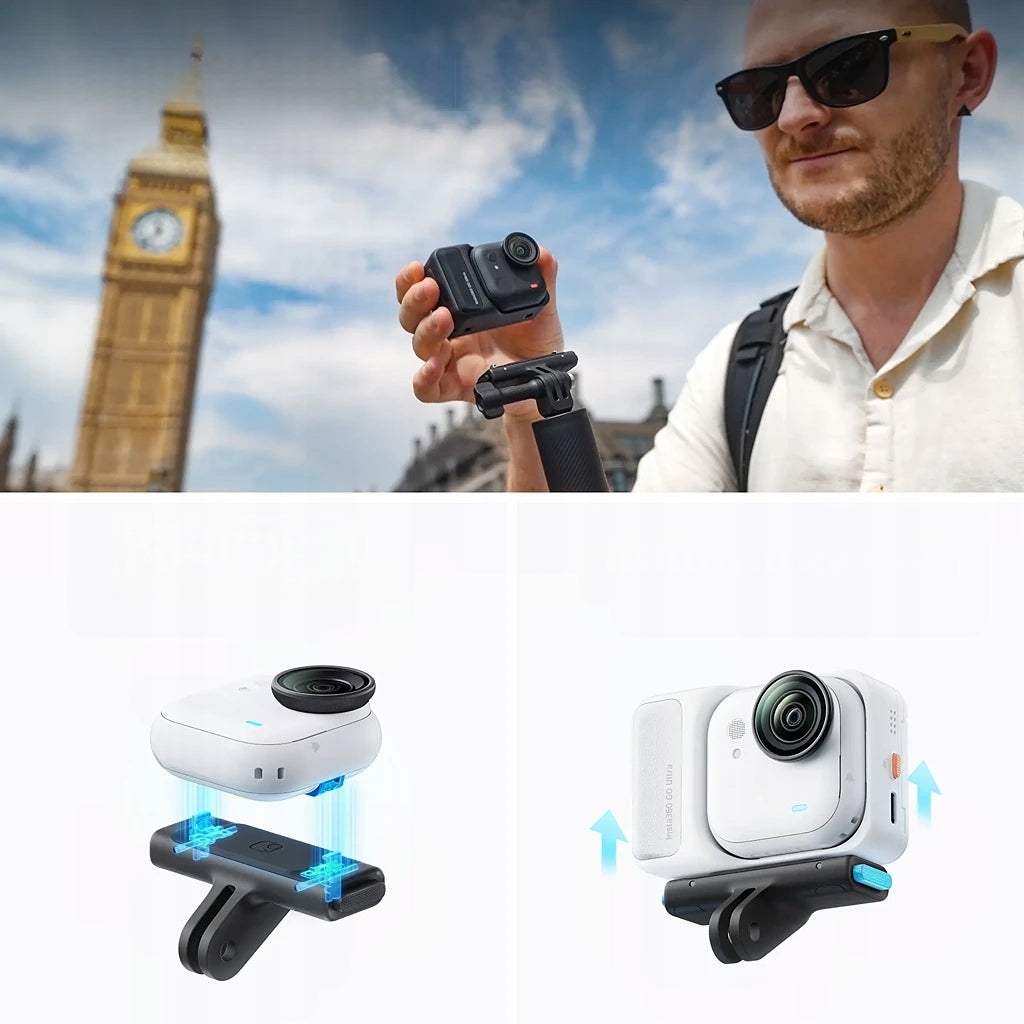 Sports Camera 4K Insta360 Go Ultra Set Creator Video 4K 60FPS White Manufacturer code Kamera sportowa Insta360 Go Ultra Creator