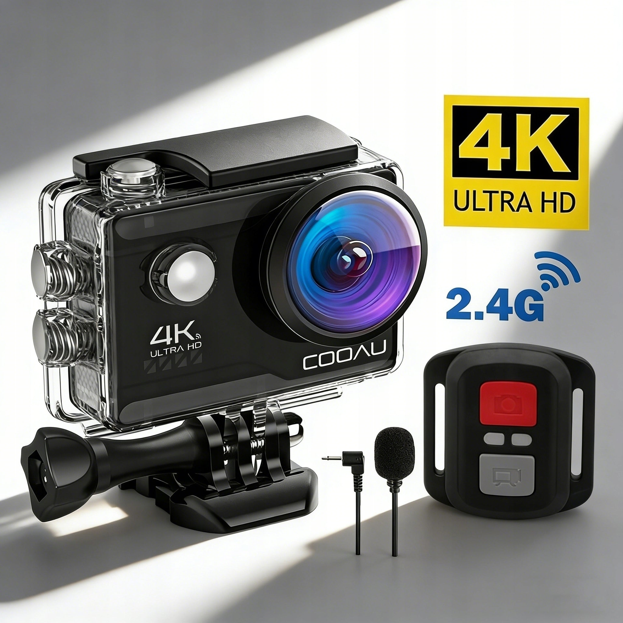 Sports Camera 4K UHD 60FPS Accessories WiFi Remote Control Battery Waterproof EIS Packaging status original