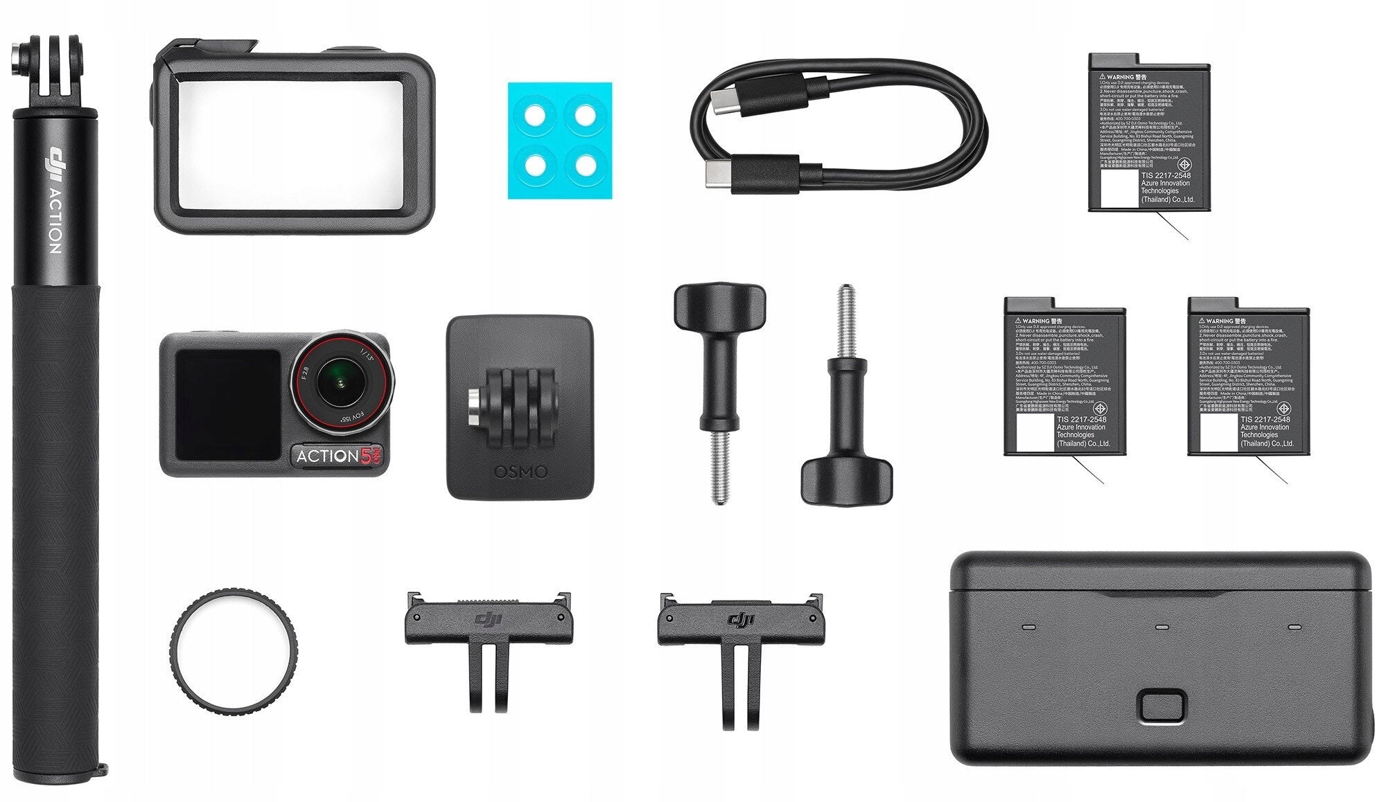 Sports Camera DJI Osmo Action 5 Pro Adventure Combo Batteries included yes