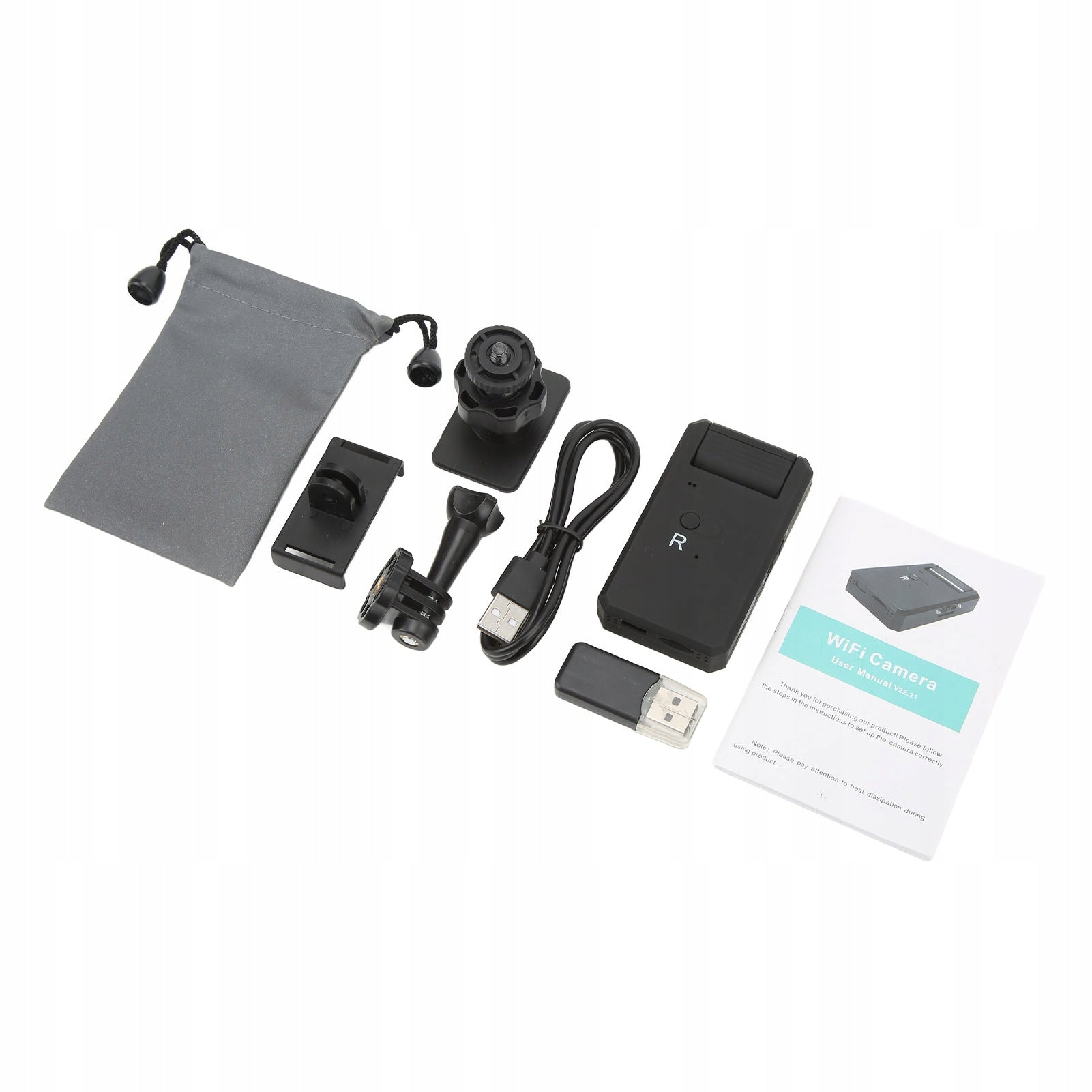 Sports Camera HD Mini WIFI IP Wide Angle Video Camera With 65 Model 8546OORK