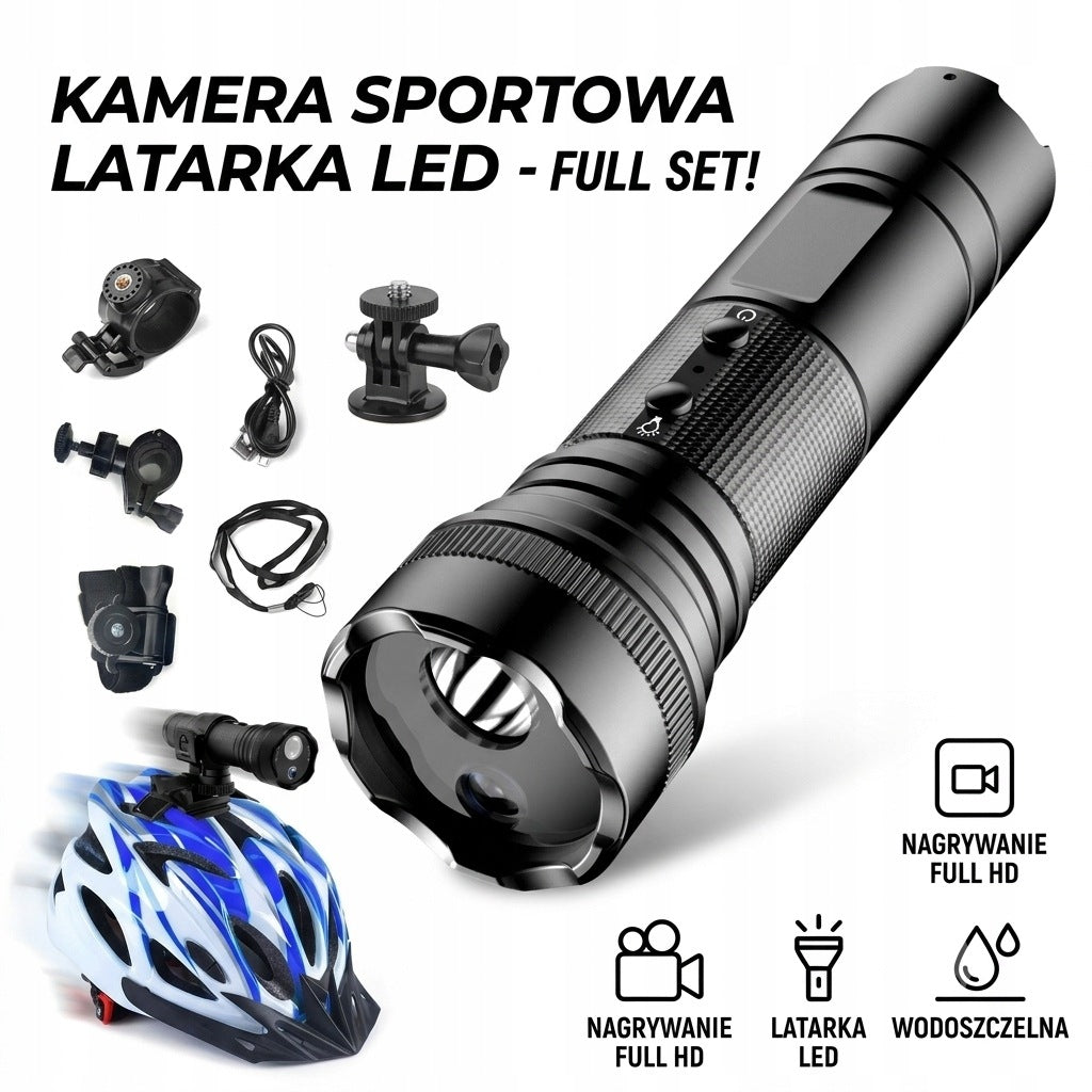 Sports Camera Helmet 1080P Motorcycle Bicycle POV WATERPROOF COMPASS