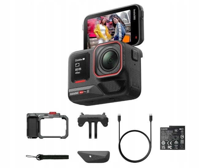 Sports Camera Insta360 Ace Pro 2 8K Xplorer Bundle Slate Gray LARGE SET