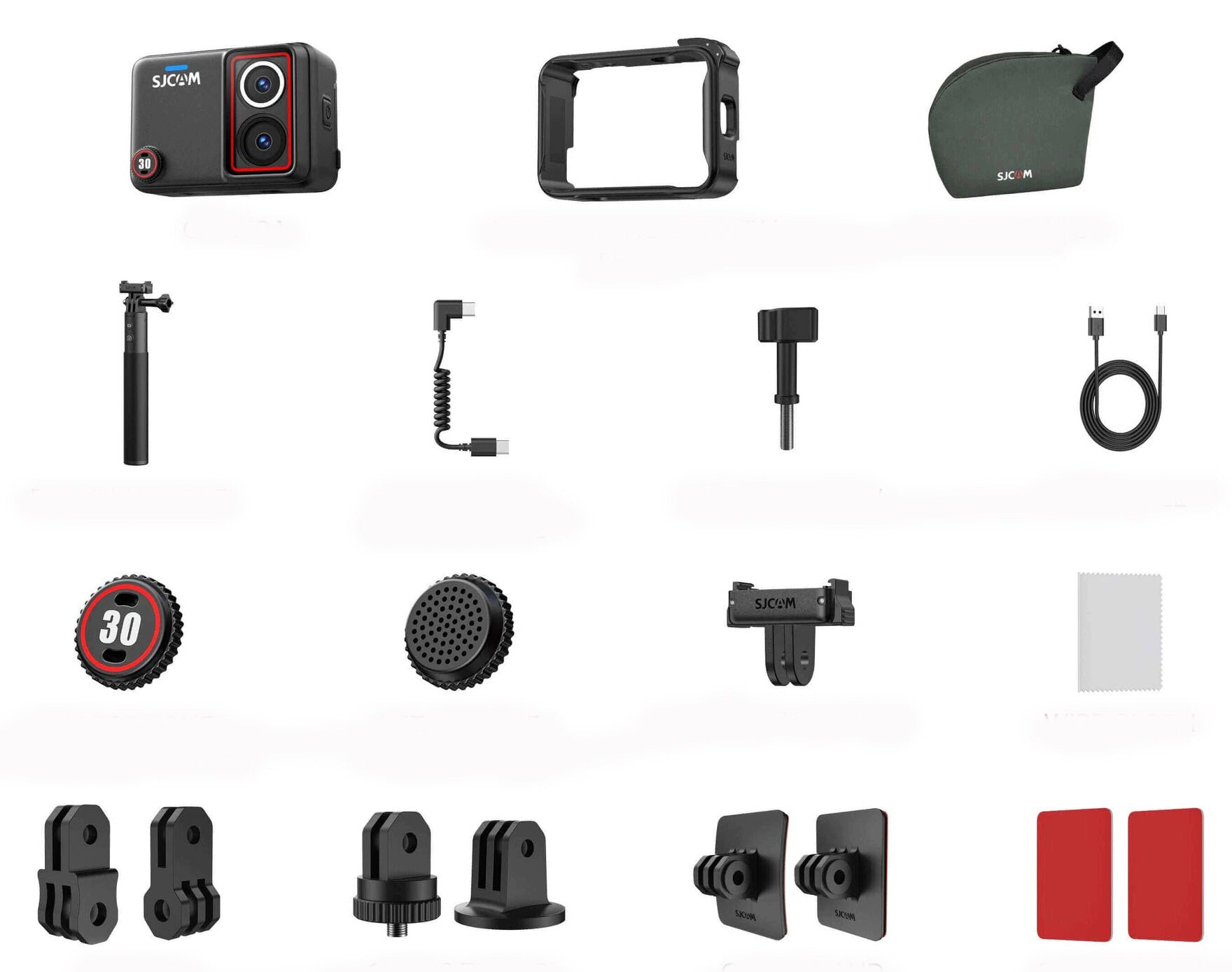 Sports Camera SJCAM SJ30 Charging Combo Black Video 8K, 48MP, Wi-Fi Brand SJCam