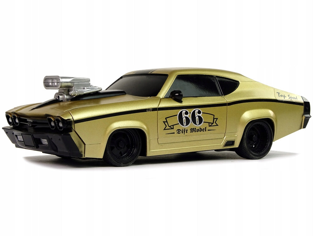 Sports Car R/C 1:20 Gold Pilot Color yellow