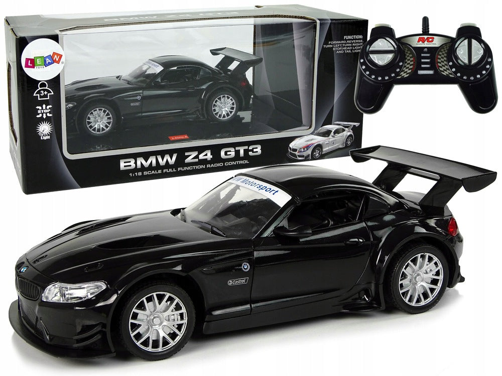 Sports Car R/C 118 BMW Z4 GT3 Black 2.4 G Lights