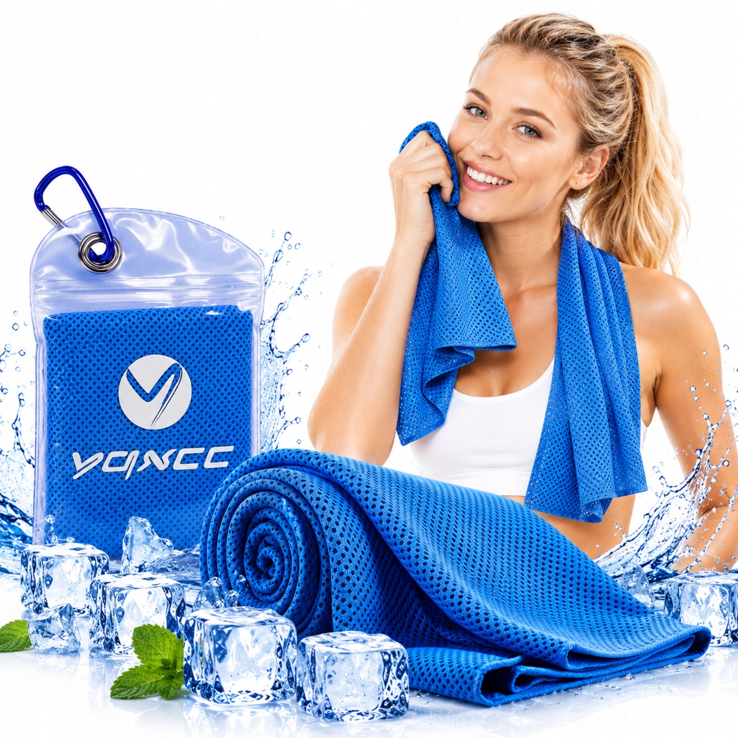 Sports Cooling Towel For Gym Training Yoga Exercise Bike 120cm